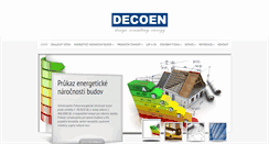 Desktop Screenshot of decoen.cz